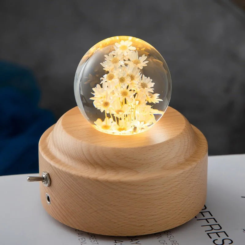 LED TikTok Night Crystal Ball Light