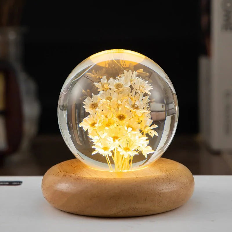 LED TikTok Night Crystal Ball Light