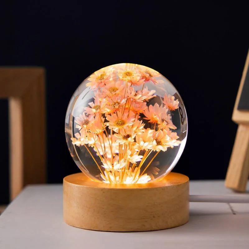 LED TikTok Night Crystal Ball Light