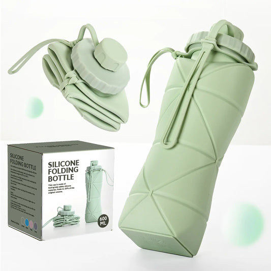 600ml Folding Silicone Water Bottle