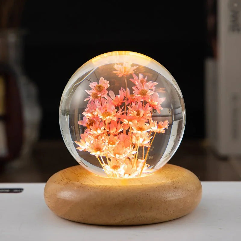 LED TikTok Night Crystal Ball Light